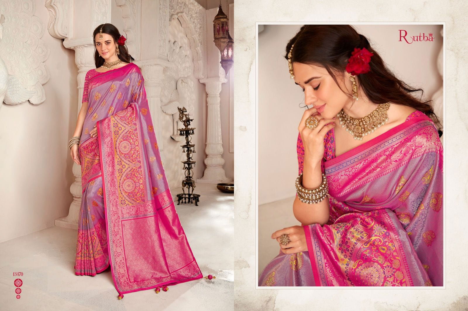 Rutba Vol 9 By Krishna Gokul Silk Wedding Sarees Catalog